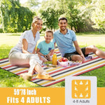 Large Foldable Beach, Camping, Picnic, or Hiking Blanket - Vignette | Couvertures Cosy