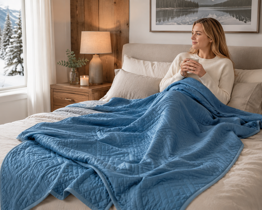 Couverture rafraîchissante haut de gamme – Couette d'été légère avec tissu rafraîchissant double face pour un sommeil frais et respirant