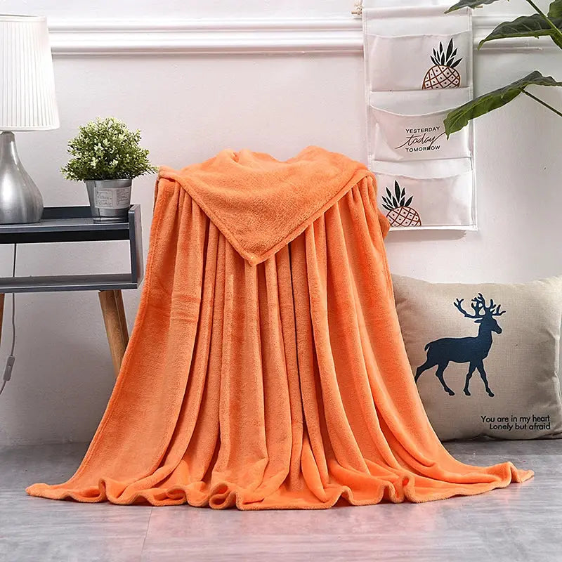 Couverture Chaude orange