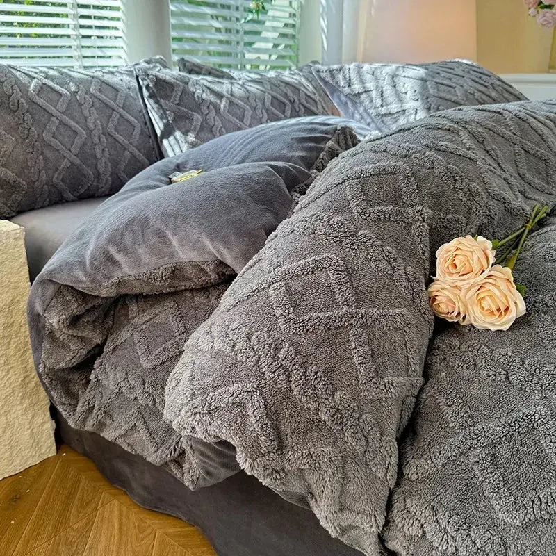 Couverture Polaire gris