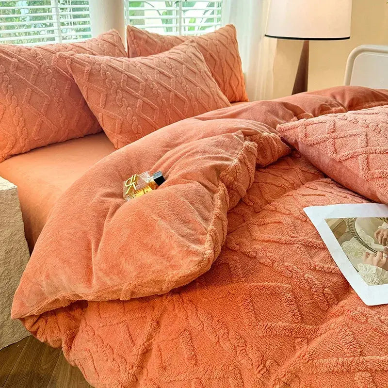 Couverture Polaire orange