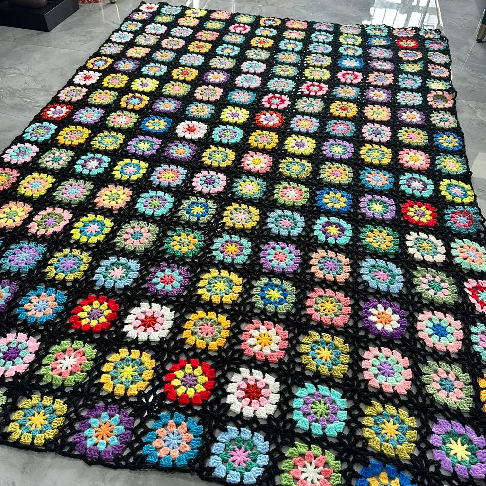 Couverture au crochet faite à la main2