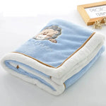 Flannel Receiving Blanket - Vignette | Couvertures Cosy