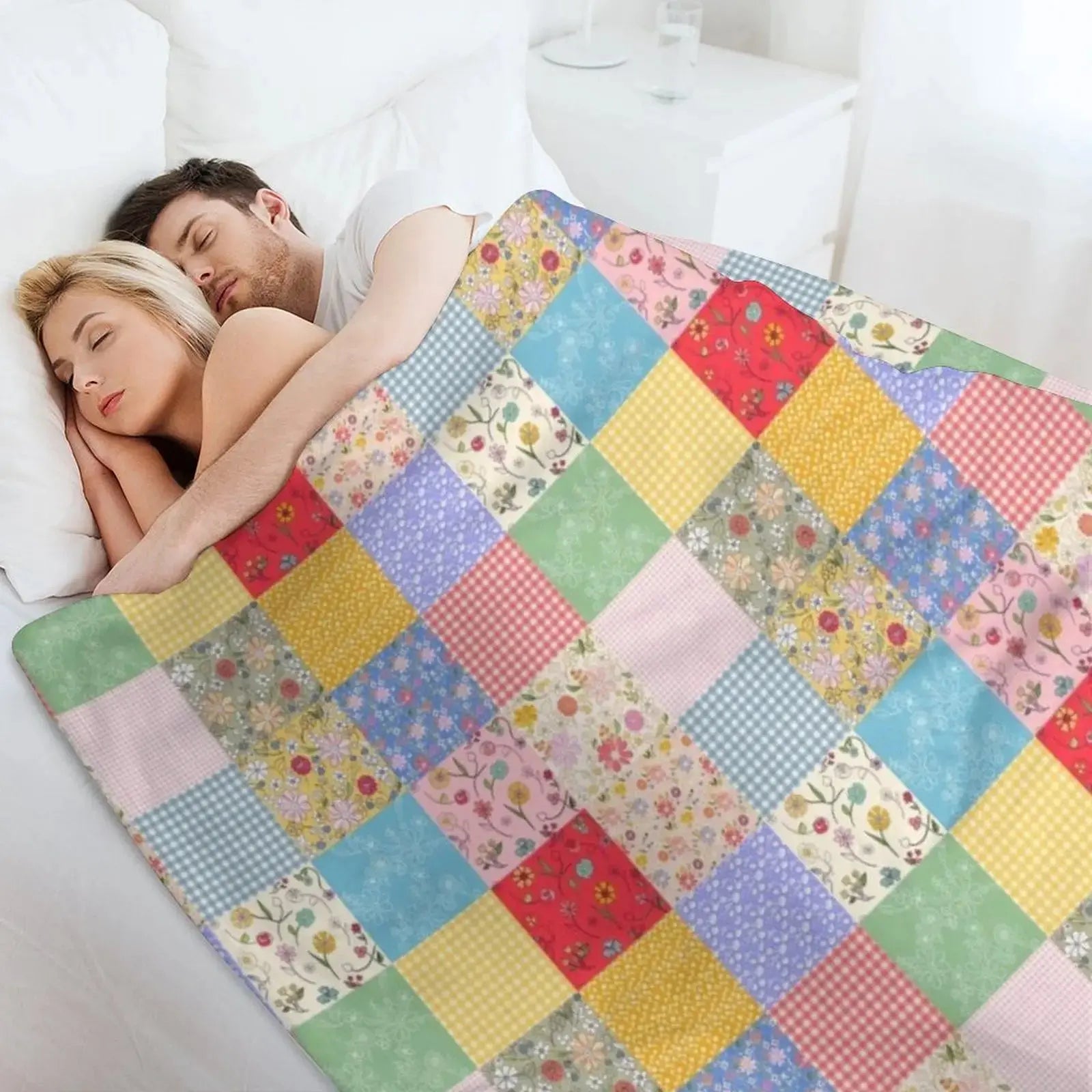 Couverture à carreaux patchwork 5