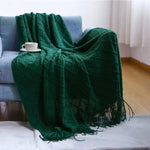 Chaud plaid tricoté à carreaux - Vignette | Couvertures Cosy