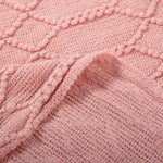 Chaud plaid tricoté à carreaux - Vignette | Couvertures Cosy