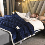 Thick Lamb Cashmere Bedspread - Vignette | Couvertures Cosy