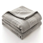 Soft and Breathable Waffle Cotton Blanket - Vignette | Couvertures Cosy