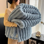 Thick Fleece Blanket - Vignette | Couvertures Cosy