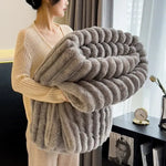 Thick Fleece Blanket - Vignette | Couvertures Cosy
