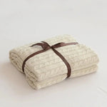 Knitted blanket, 100% cotton - Vignette | Couvertures Cosy
