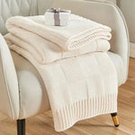 Knitted Blanket - Wool - Vignette | Couvertures Cosy