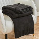 Knitted Blanket - Wool - Vignette | Couvertures Cosy