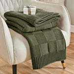 Knitted Blanket - Wool - Vignette | Couvertures Cosy