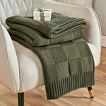 Knitted Blanket - Wool - Vignette | Couvertures Cosy