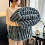 Thick Fleece Blanket - Vignette | Couvertures Cosy